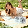 thumbnail image 6 of Lenkho Double-Head Portable Hanging Fan, Rechargeable Desktop Fan with Handle, Ultra Quiet Personal Cooling Fan, Suitable for Office, Camping, Home and Outdoor Use, 6 of 6