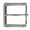 Silver, variant on 1 3/4" (45 mm) Nickel Free Single Prong Square Belt Buckle