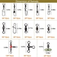 thumbnail image 2 of 170pcs Fishing Swivels Kit Tackle Box Ball Bearing Swivel Rolling Swivel Crossline 3 Way Swivel Duo Lock Snap Assortment Fishing Accessories, 2 of 7