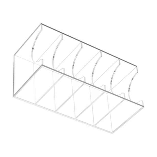Guardurnaity Solución de acrílico conveniente y elegante del organizador de la caja de almacenamiento clara de la correa del color transparente Ropa, zapatos y accesorios Miscelánea caja de 5 rejillas