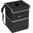 thumbnail image 1 of Cesto de basura para auto EPAuto impermeable de 9,5 L con tapa, negro, 1 of 7