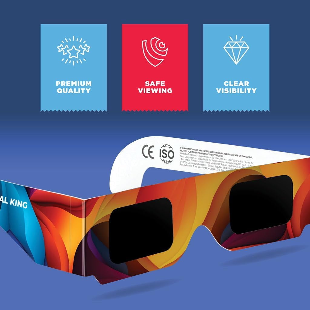 Medical King Solar Eclipse Glasses, 5 Piece