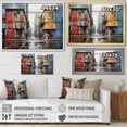 thumbnail image 4 of Designart "Toronto City Graffiti IV" Canada Wall Art Living Room, 4 of 5