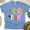 CarolinaBlue, variant on Beach Bum Retro Checkered Shirt – Funky Vacation Vibe Tee, Gold, Size M