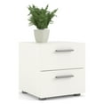 thumbnail image 2 of Tvilum Loft 2 Drawer Bedroom Nightstand for Adults, White Woodgrain, 2 of 16