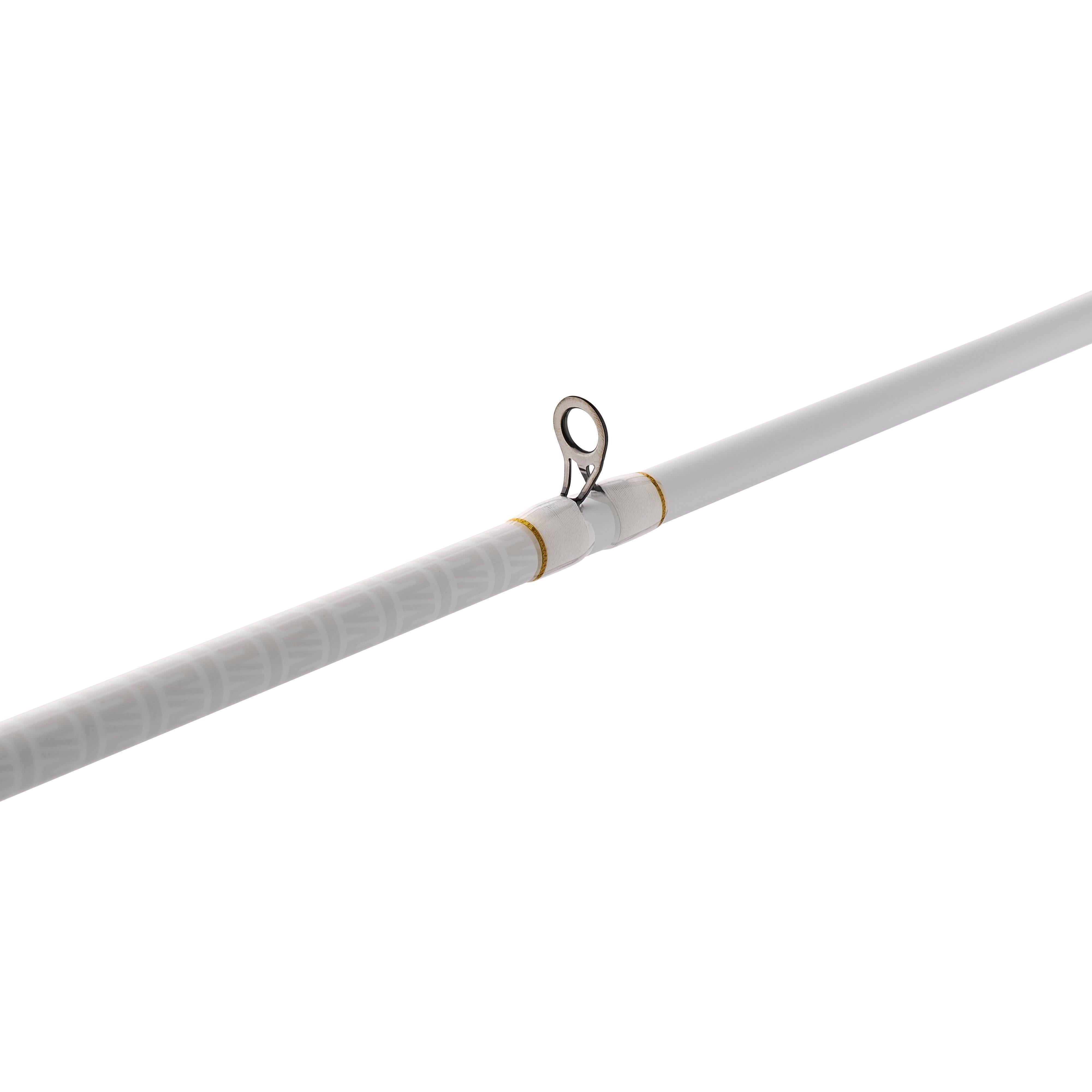 Abu Garcia Prime Baitcast Combo, 7' Medium Heavy, White, Left-Handed