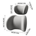 thumbnail image 5 of Car Headrest Lumbar Support Cushion - Ergonomic Car Headrest and Lumbar Support Kit - Memory Foam Neck and Back Cushion Set for Driving Comfort, 5 of 6