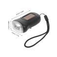 thumbnail image 2 of Baweave Portable Small Flashlight with Bright LED for Night Use Hand Crank Black ABS Material, 2 of 8