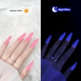 thumbnail image 3 of WIFKLSIIPG Gel Nail Polish 9 Colors Neon Luminous Gel Polish Fluorescent Bright Colors Pink Neon Yellow Green Purple Soak Nail Polish Kit Fluorescent Color Nail Polish Popular Color Nail 8ML, 3 of 4