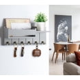 thumbnail image 2 of Estante de madera RelaxScene con soporte para llaves, montaje en pared, con estante, 2 of 6