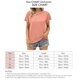 thumbnail image 5 of Estrela Recorte Camiseta Manga Corta Liso Casual Cómodo Básico Cuello Hueco Manga Corta Top Rosa XXL, 5 of 5