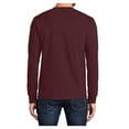 thumbnail image 2 of Yellow Rooster Men's Long Sleeve Essential T-Shirt Athletic Maroon 2XL, 2 of 6