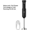 thumbnail image 2 of Cordless Hand Blender, Variable Speed Immersion Blender Rechargeable, with 500ml Chopper, 600ml container, Egg Whisk, for Smoothies, Baby Food and Soups – Black, 2 of 7
