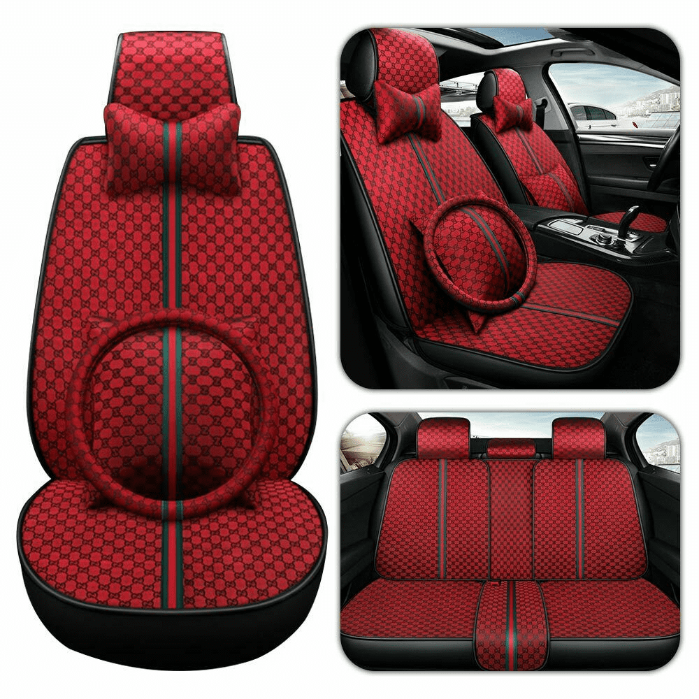Aotiyer Universal Car Seat Covers 5PCS Full Set Car Seat Covers