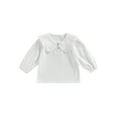 thumbnail image 1 of xiaxaixu T-Shirts Doux pour Enfants Filles Col Poupée Manches Longues Printemps Automne Mode Décontractée, 1 of 8