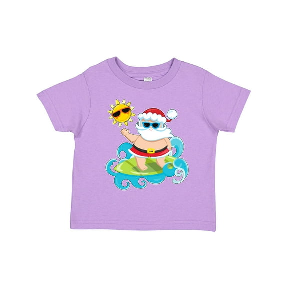 Inktastic Surfing Santa Boys or Girls Toddler T-Shirt