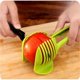 thumbnail image 4 of Green round-shaped handheld fruit cutter tomato multifunctional serving tongs 2 pcs, 18.5 cm, 4 of 4
