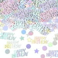 thumbnail image 1 of Happy Birthday Confetti for Table 30g Glitter Birthday Table Confetti Party Colorful Star Circle Sequins Paper for Crafts Decorations, 1 of 7