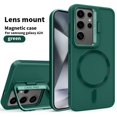 thumbnail image 1 of Camera Holder Case For Samsung Galaxy S24 Ultra S23 Plus Cover Magnetic For Magsafe Wireless Charge Shockproof Protector Shell, 1 of 7