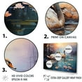 thumbnail image 3 of Designart "Twilight Reverie In White Plumage" Animals Flamingo Floater Framed Canvas Wall Art, 3 of 5