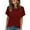 Red, variant on LOVZFMLL Spring Tops for Women Short Sleeve Tunic Tops 2025 Dressy Casual Business Blouses Summer Fashion Outfits Clothes Beige L
