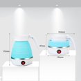 thumbnail image 4 of Foldable Kettle 0.6L 600w Silicone Travel Kettle,Mini Portable Kettle for Travel-Blue, 4 of 4