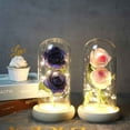 thumbnail image 4 of Wovilon Romantic Glass Rose Wedding Decoration Home Furnishing Holiday Gifts, 4 of 4