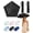 Black, variant on Japan Pencil Umbrella, Ultralight 3.63 oz UPF 50+ Travel Umbrella, 5-Rib Carbon Fiber Windproof Compact Mini Umbrella for Sun and Rain