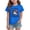 Blue, variant on American Flag Girls 4th of July Shirt USA Patriotic Kids Summer T-Shirt for 2-7 Years(White,1-2 Y)