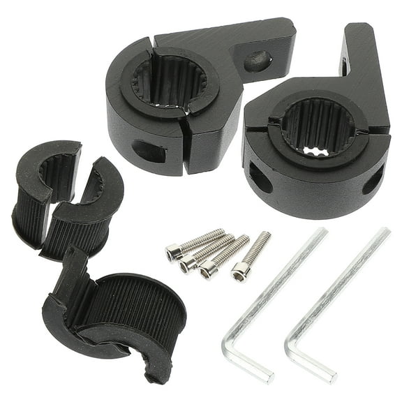 Masteelf  Light Bar Mounts Motorbike Mounting Bracket Motocross Chopper LED Motorcycle Indicators Work Black