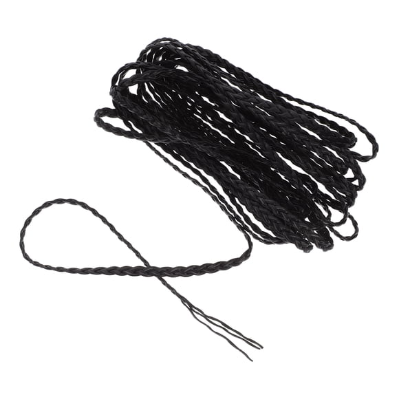 VERDANVERSE 1Pack Jewelry Cord for DIY Enthusiasts and Crafters Black Braided Style