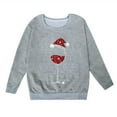 thumbnail image 4 of Grand Enfant Tout-Petit Mode Chandail à Capuchon Enfants Cardigan à Fermeture Éclair Filles Chandail à Fermeture Éclair Chandail à Capuchon à Fermeture Éclair Court Femmes Chandail à Enfiler Imprimé Filles Manches Longues Col Rond Chandail Molletonné Confortable Haut à Enfiler Doux Décontracté Gris 9-10 Ans, 4 of 4