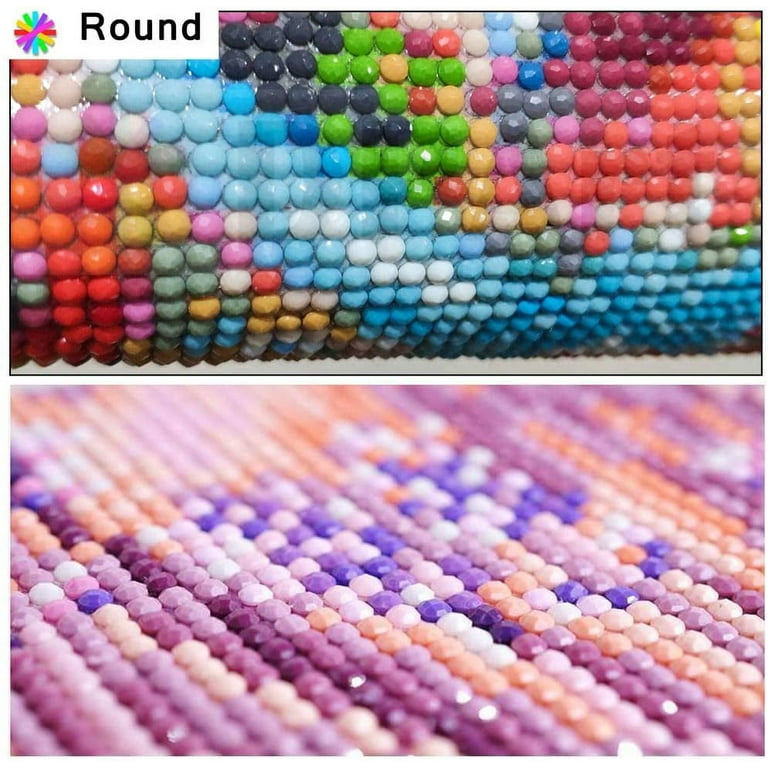 Glow in The Dark Diamond Painting Square Diamond Beads, Resin Sparkle Rhinestones Missing Drills Accessories for DIY Art Crafts Painting with Diamond