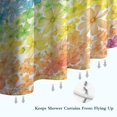 thumbnail image 6 of Pioneer Flower Floral Print Pattern Shower Curtain 72"x72" ,Bathroom Decorative Shower Curtains Set with 12 Hooks,Modern Waterproof Washable Shower Curtain, 6 of 6