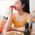 thumbnail image 1 of Limpiador inalámbrico de frutas y verduras: purificador portátil en cápsula para lavar alimentos en la cocina del hogar, dispositivo de limpieza profunda para frutas, verduras e ingredientes con func, 1 of 5