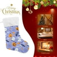 thumbnail image 4 of GZHJMY Halloween Ghost Pumpkin Christmas Stocking 2PCS, Large Fireplace Xmas Hanging Stockings with Plush Cuff for Family Holiday Party Decorations, 17.71"x 12.20", 4 of 7