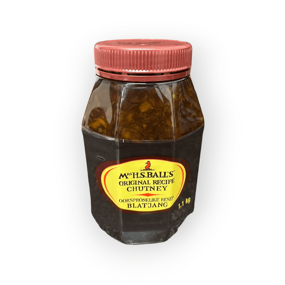 Mrs H.S.Ball's Original Chutney (1.1Kg wide mouth plastic bottle) - Imported from South Africa