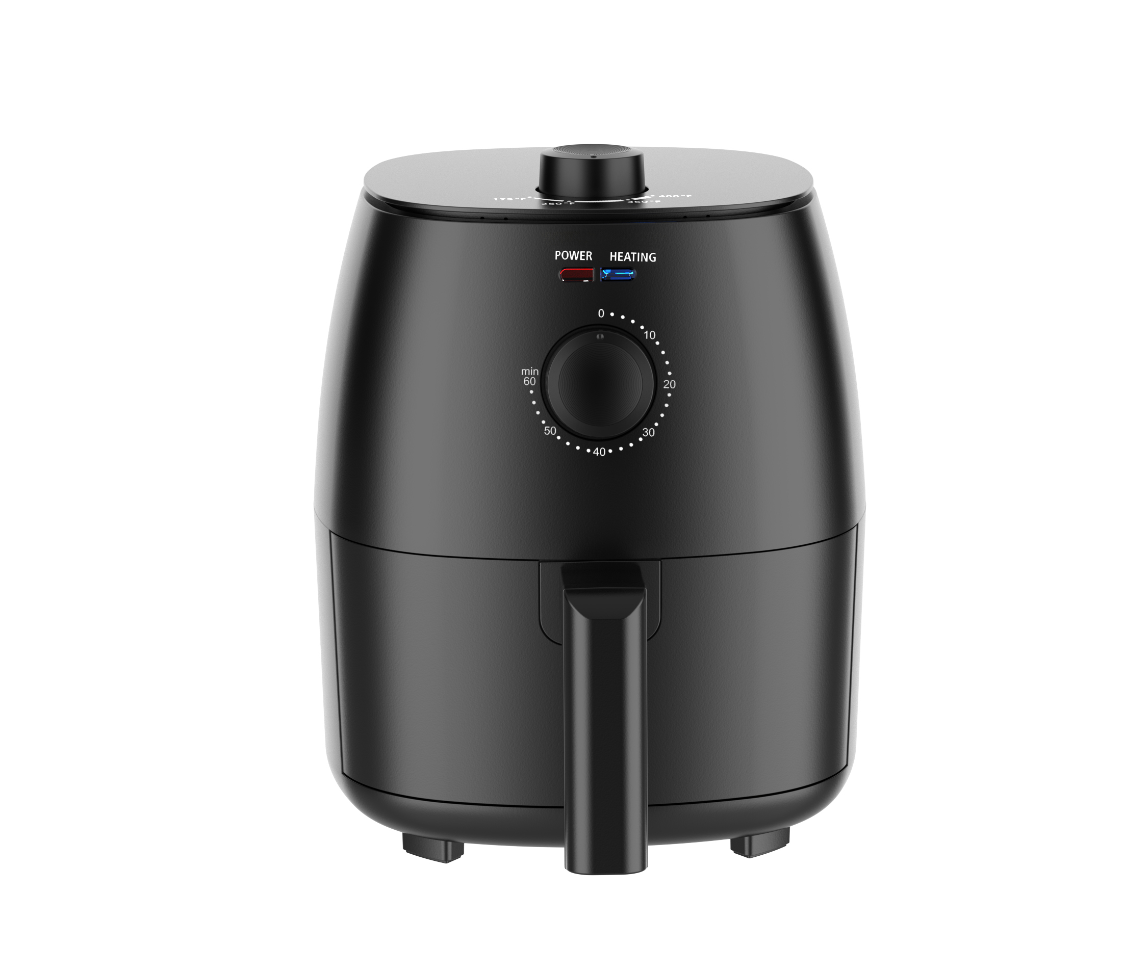 Mainstays 2.2 Quart Air Fryer, 1150W, Arctic Black photo 1