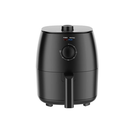 Mainstays 2.2 Qt Air Fryer in Arctic Black with Non-Stick Basket