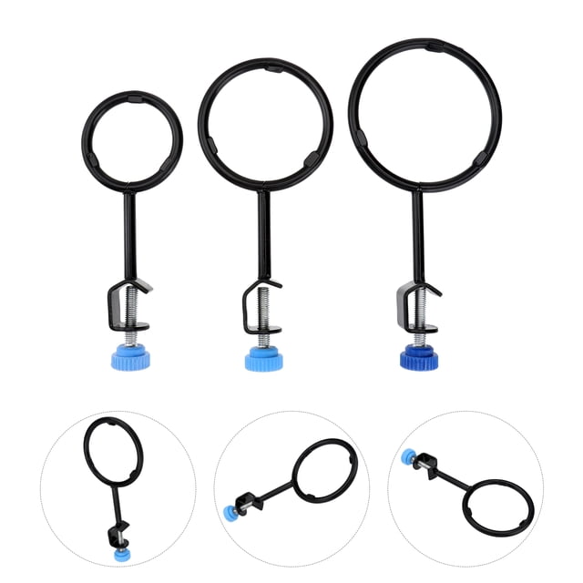 OUNONA 3Pcs Iron Laboratory Stand Support for Retort Ring Applications