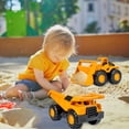 thumbnail image 6 of Medium Sand Digger Truck with Inertia Drive – Friction Powered Construction Vehicle for Beach and Sandbox – Thick Drop-Resistant Plastic, 6 of 7