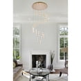 thumbnail image 4 of Elegant Lighting Polaris 38 inch LED chandelier in gold, 4 of 9
