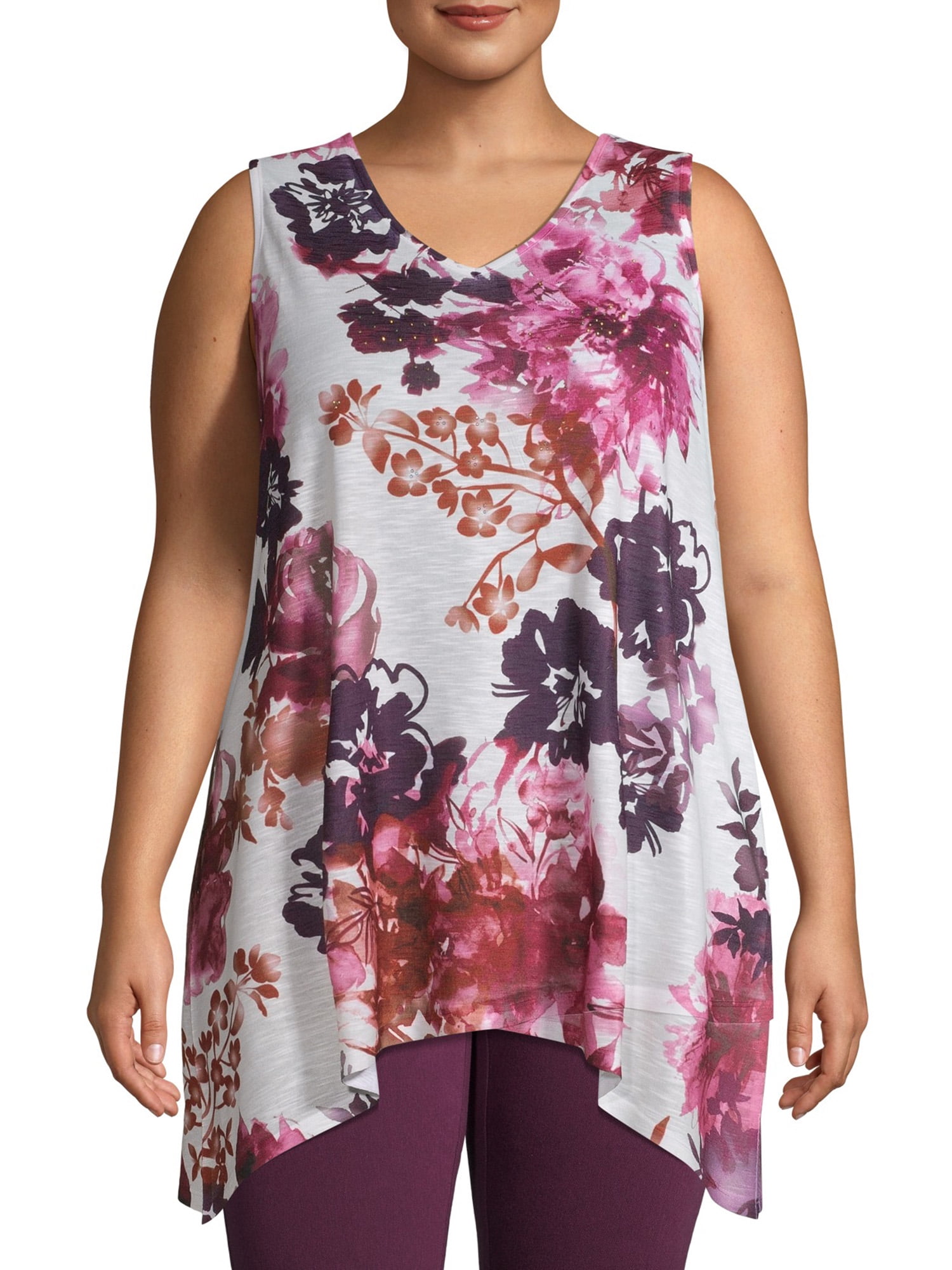flattering tank tops for plus size