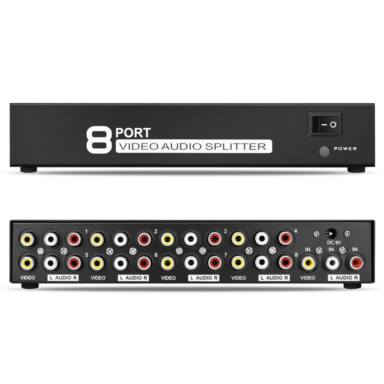 SWITCH AUDIO VIDEO COMPOSITE RCA 4 prts Aiguillage 1 vers 4 ou 4 vers 1