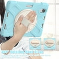 thumbnail image 5 of Allytech iPad mini 6 Case 8.3-inch 2021, Military Grade Shockproof Anti-scratch Build-in Pencil Holder Kickstand Hand Strap Protective Case Cover for Apple iPad mini 6th Generation, Lightblue, 5 of 5