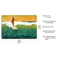 thumbnail image 2 of Duke Kahanamoku Surfing - Honolulu Hawaii - Vintage Colored Woodblock Print by Charles W. Bartlett c.1918 - 8 x 12 inch Vintage Wood Art Sign, 2 of 4