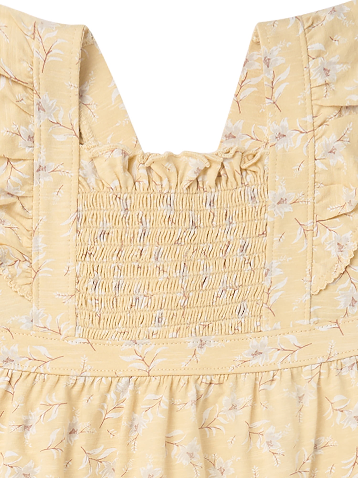 Modern Moments by Gerber Toddler Girl Smocked Pinafore Dress, Sizes 12 Months - 5T
