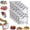 10pcs-S, variant on Reusable Aluminum Foil Sealable Storage Bags, 2026 New Resealable Vacuum Zipper Pouches for Food, Thicken Stand Up Foil Freezer Bags with Label and Zip Lock for Vegetable Fruit Meat
