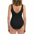 thumbnail image 2 of Dolfin Aquashape Women's Print V-neck Front Panel 1-Piece in Jag, Size 10, 2 of 2