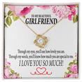 thumbnail image 4 of To My Girlfriend Your Special Infinity Knot Necklace Message Card, 4 of 7